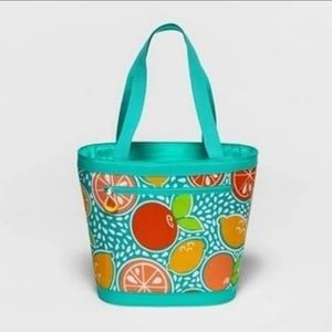 Beach Tote Bag Cooler Fresh Fruit Tote Cooler Bag Leak Proof 4.5qt XL BNWT SO